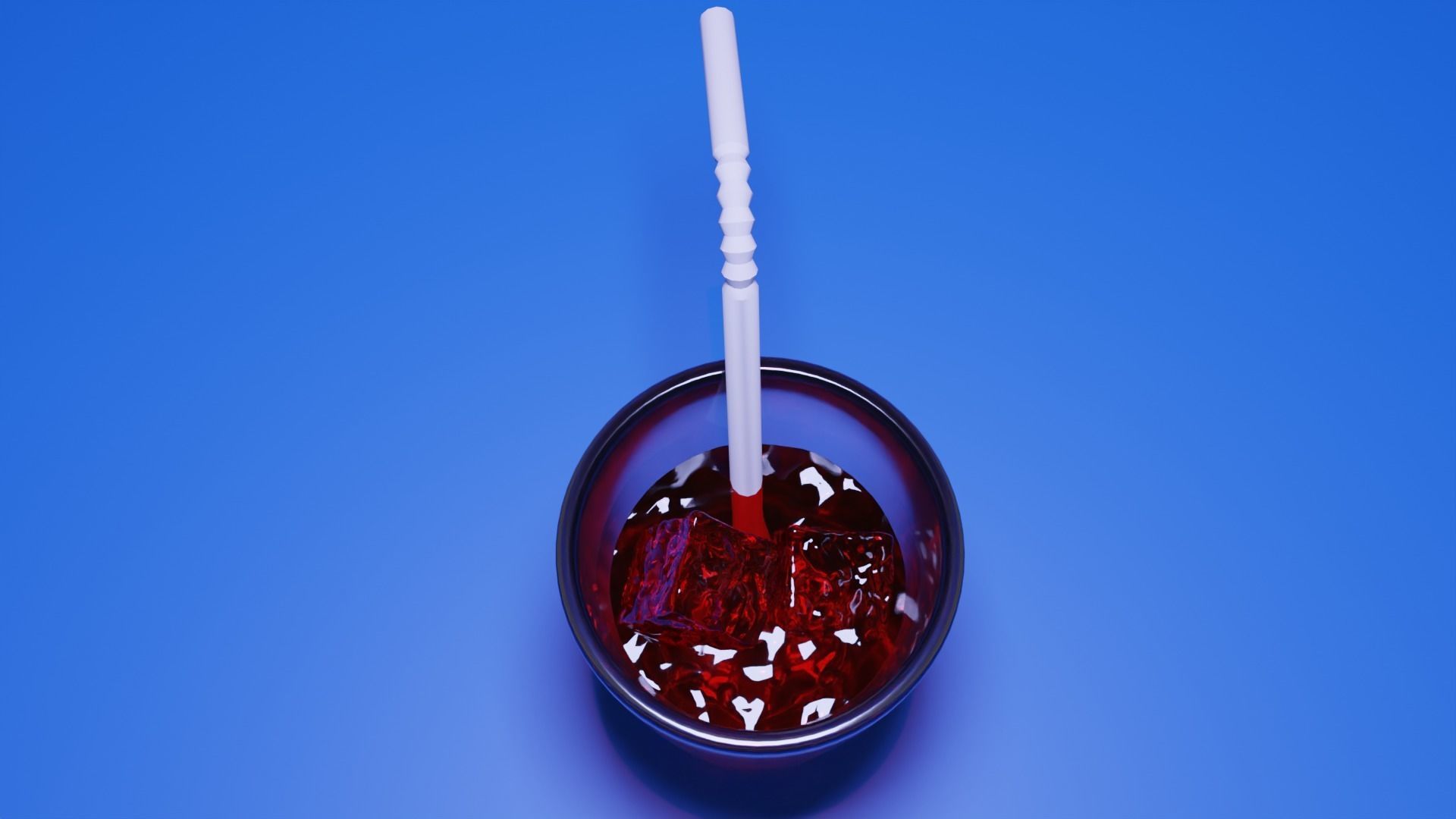 Cocktail with ice  3D model_2