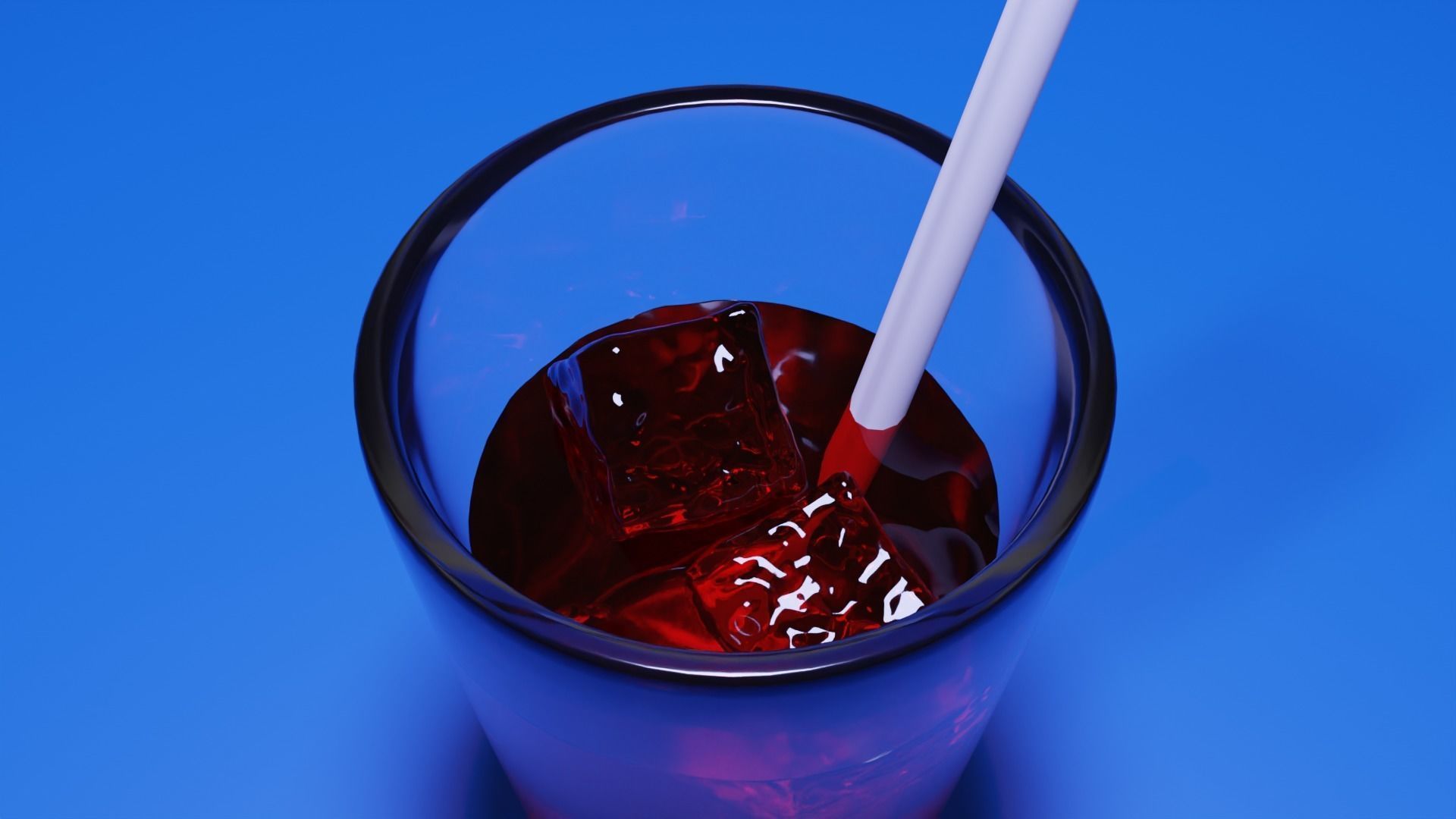  Cocktail with ice  3D model_3