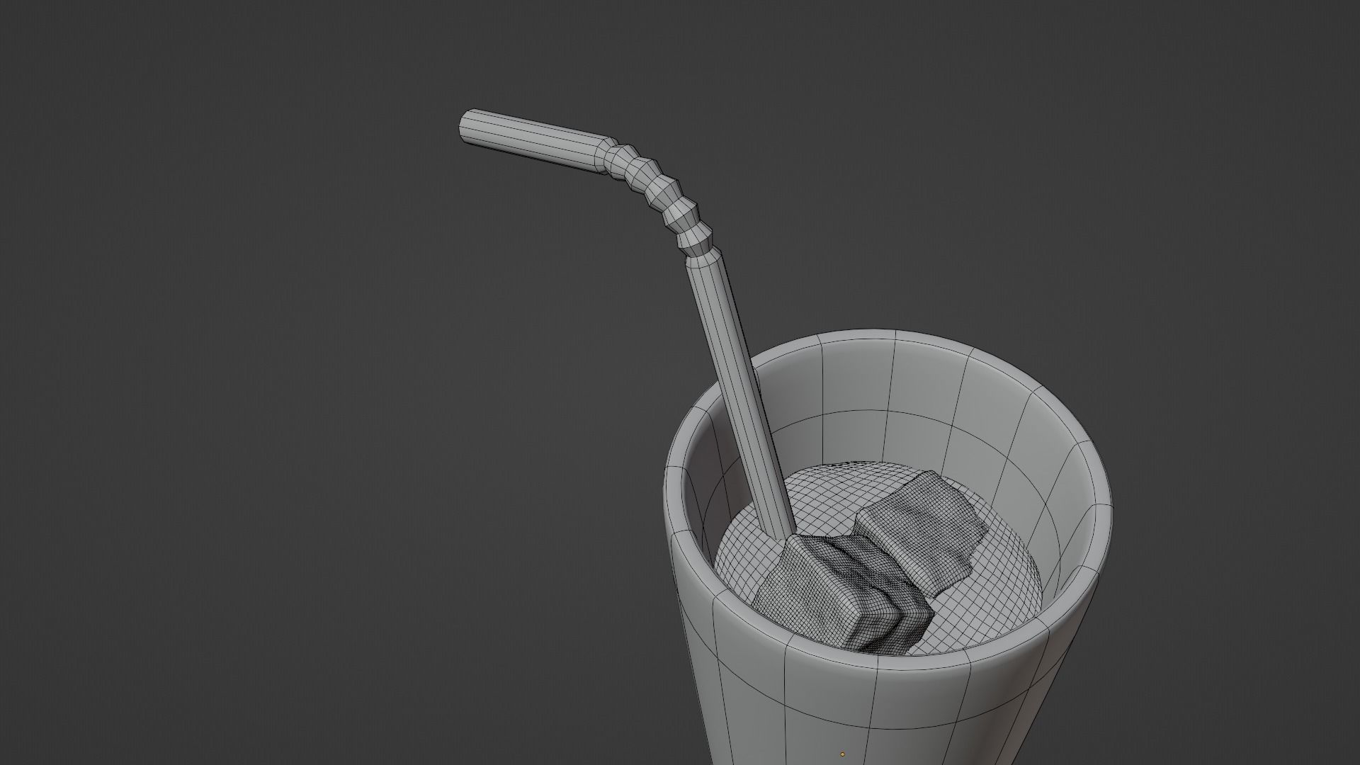  Cocktail with ice  3D model_6