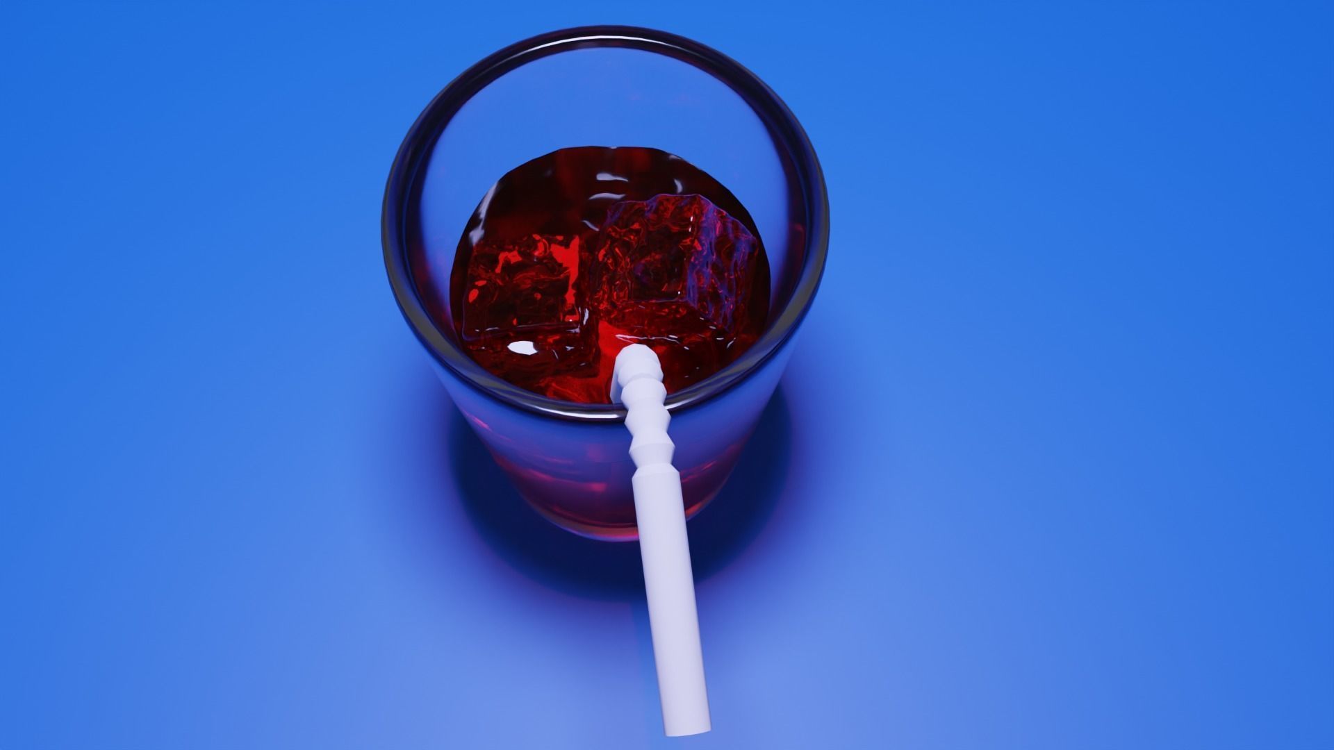  Cocktail with ice  3D model_4