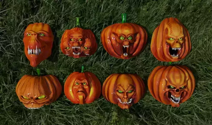 Pumpkins collection halloween decoration