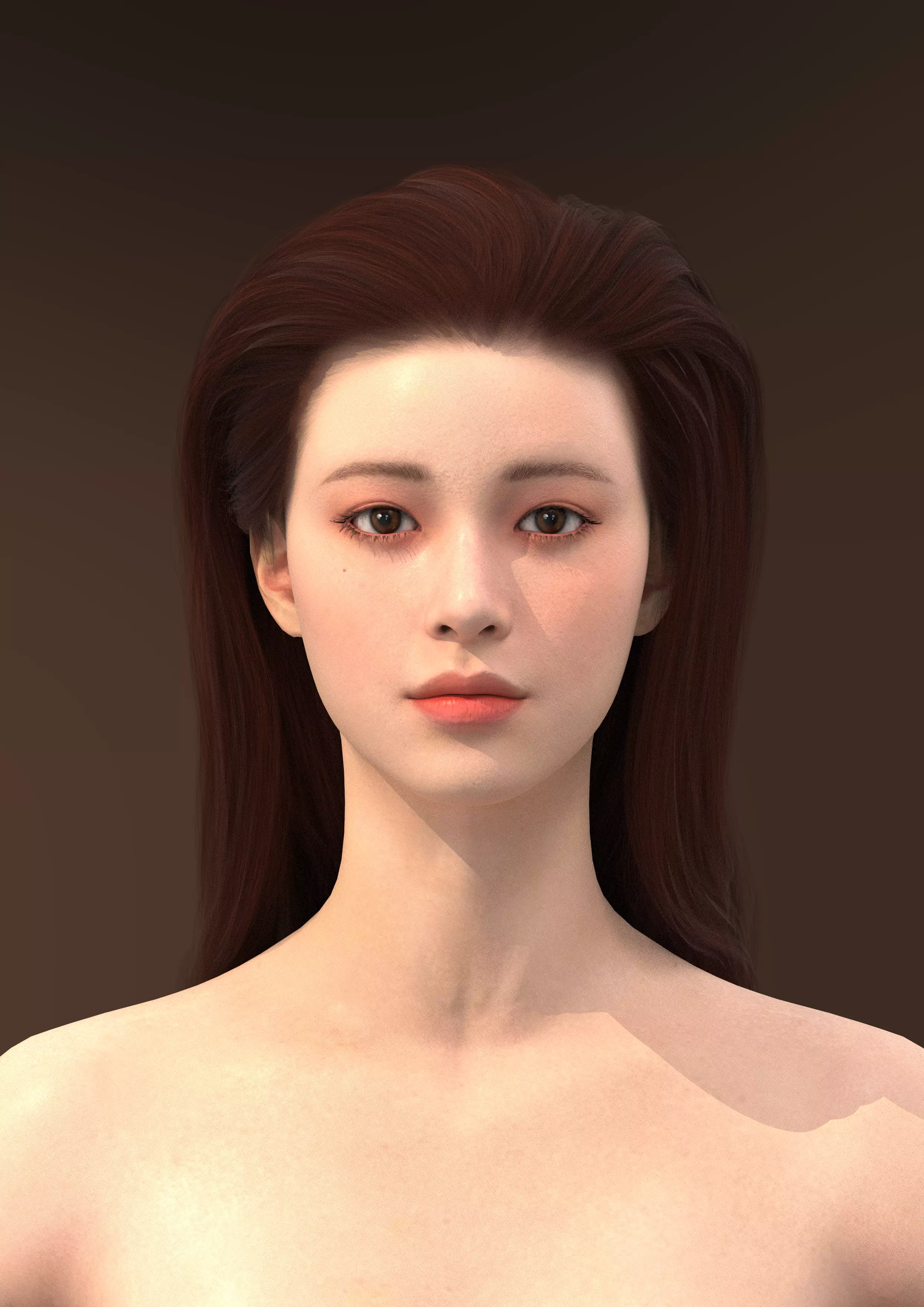 Long hair 010-FV2 for Yuna-FV2 3D model from 3DClo Software 3D model_0