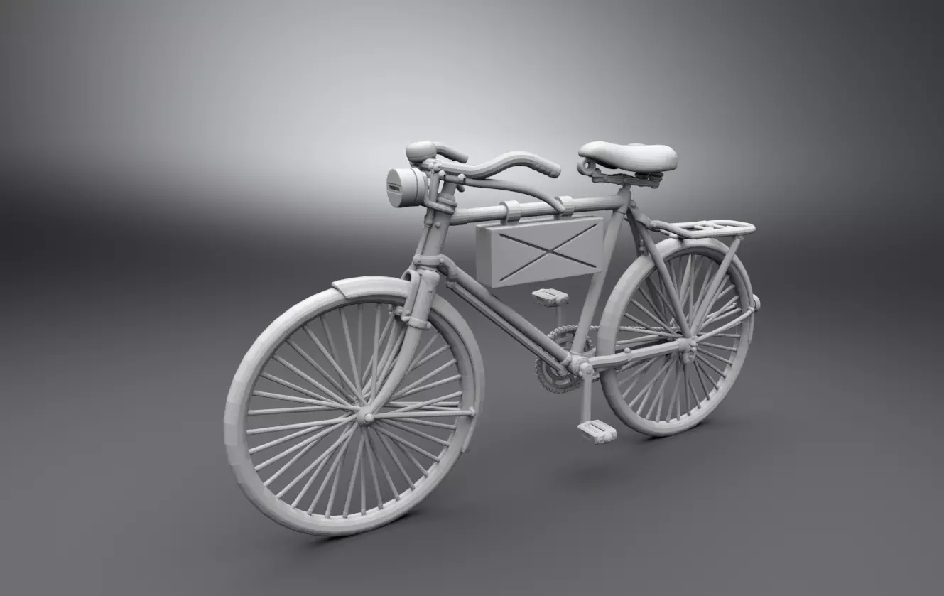 German ww2 scout bike  3D print model_0