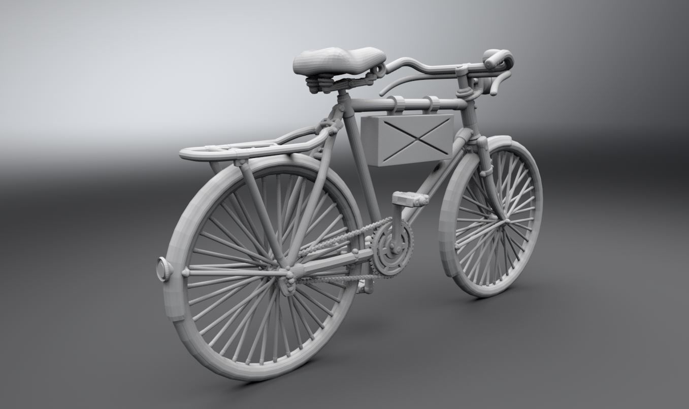 German ww2 scout bike  3D print model_1