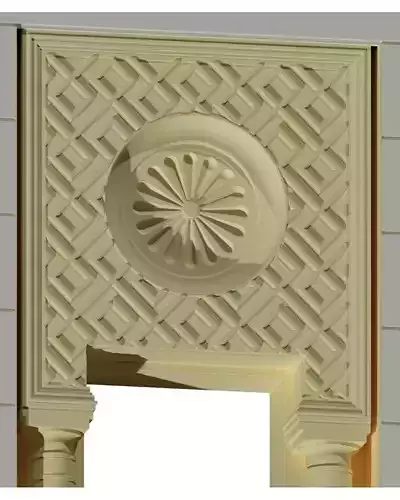 Islamic style entry with cutlist