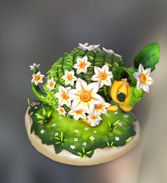 armadillo cute Low-poly 3D model_2