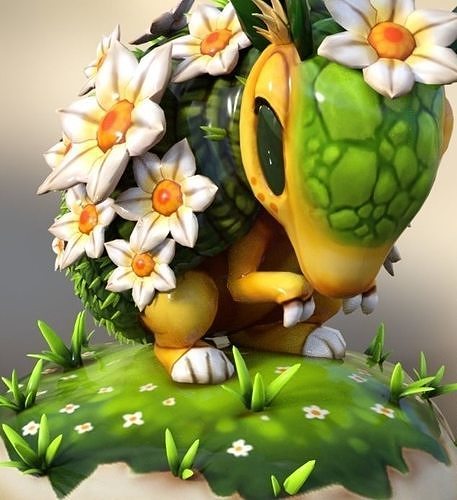 armadillo cute Low-poly 3D model