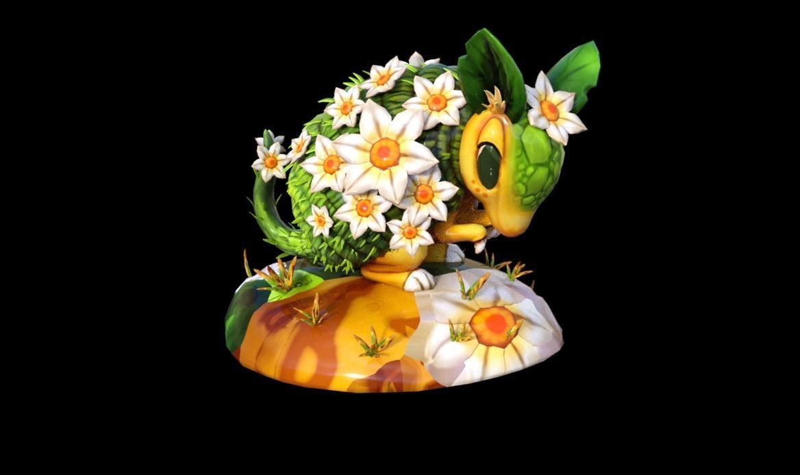 armadillo cute Low-poly 3D model_1