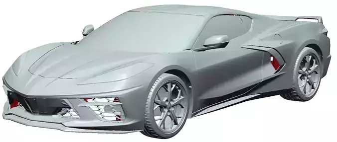 Chevrolet Corvette Premium 3LT 2020-Exterior - Scan  model 3D model