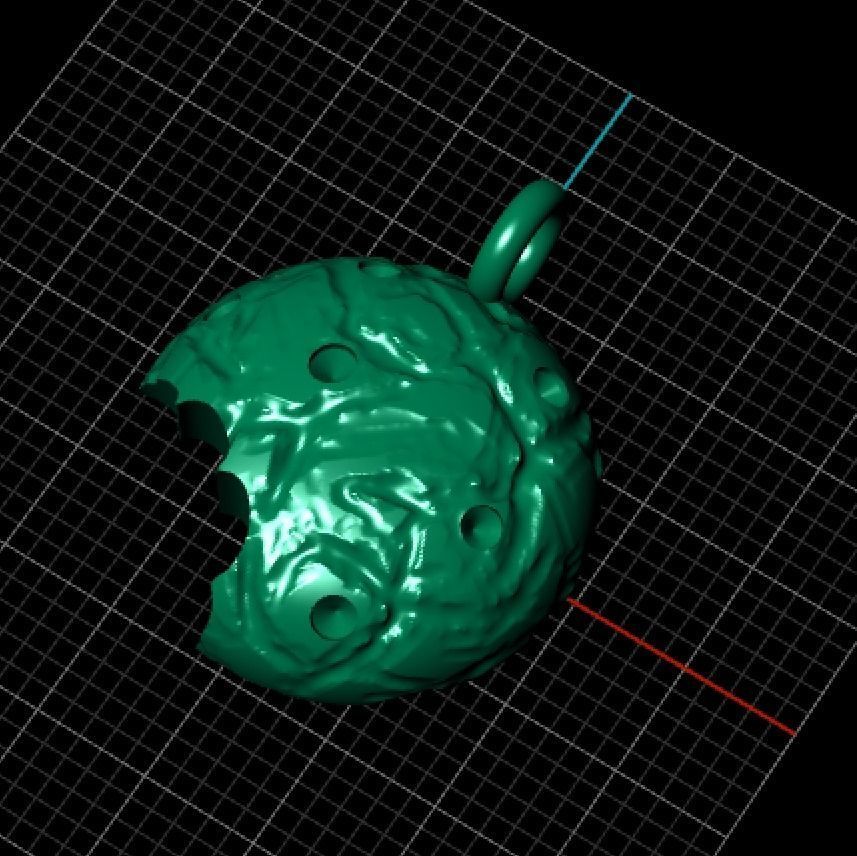 Cookie one bite-V2 3D print model_7