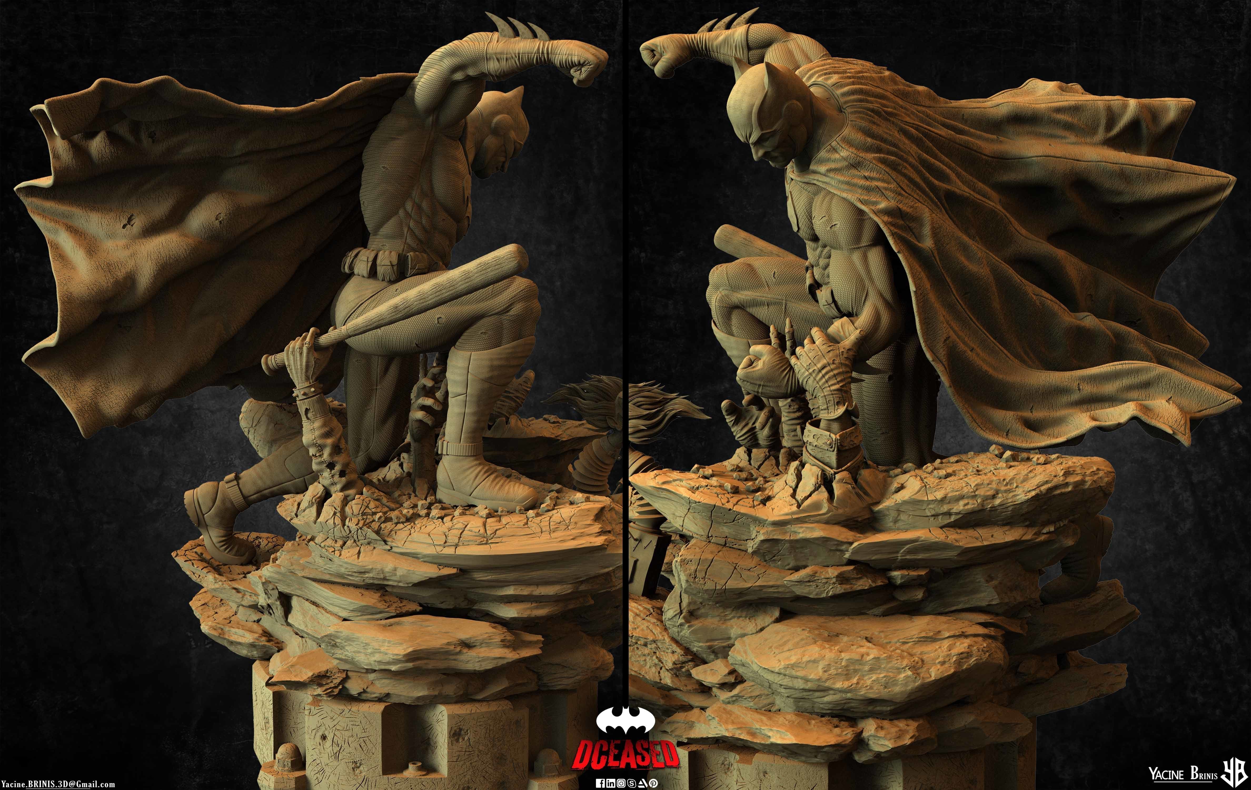 Batman Deceased 3D Model 3D print model_42