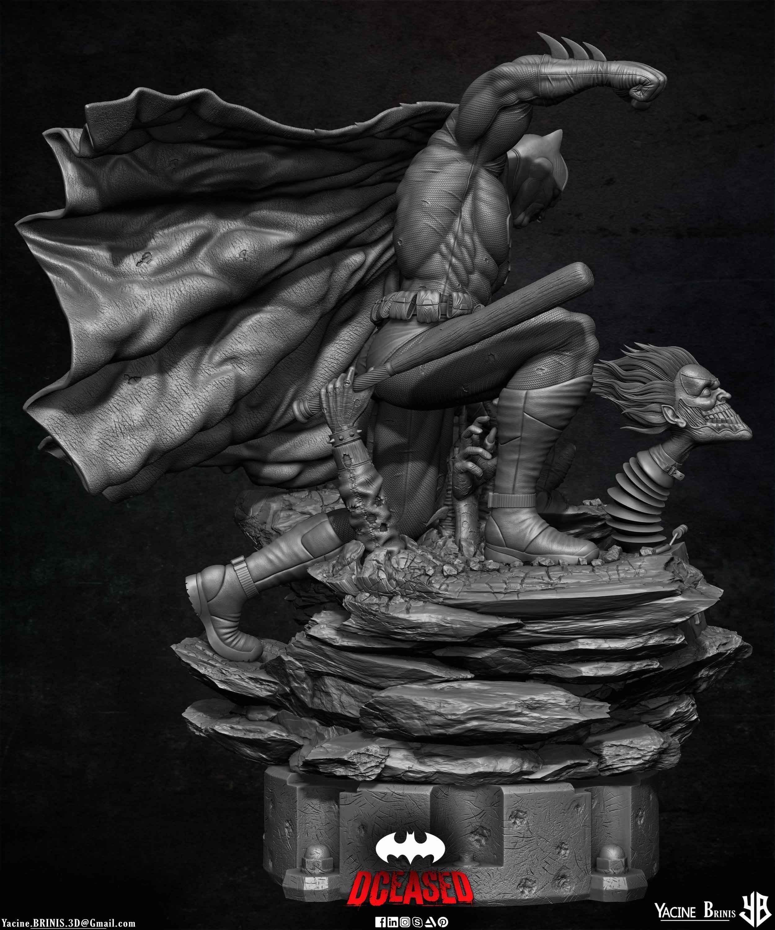 Batman Deceased 3D Model 3D print model_41