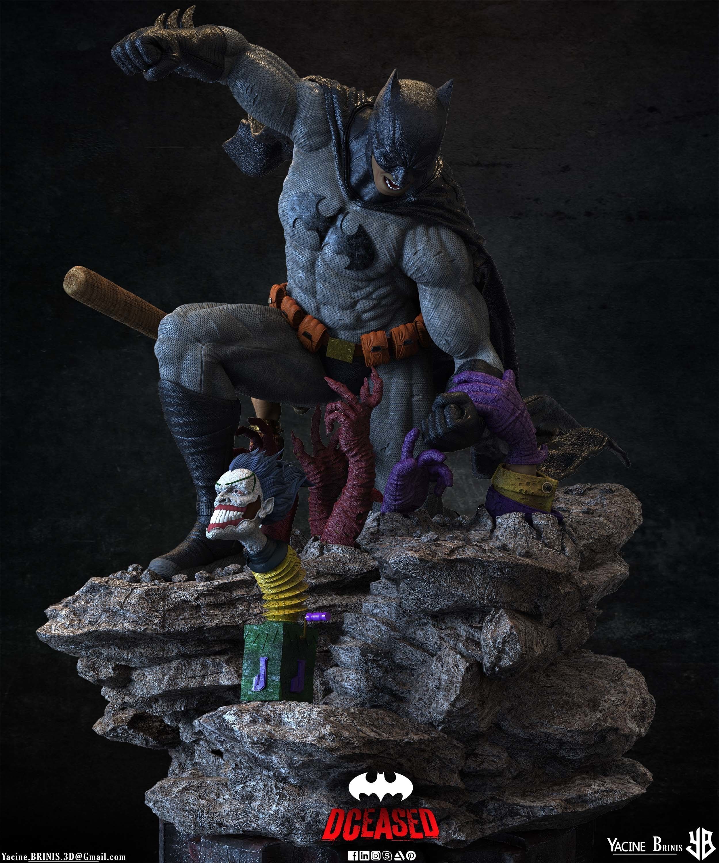 Batman Deceased 3D Model 3D print model_44