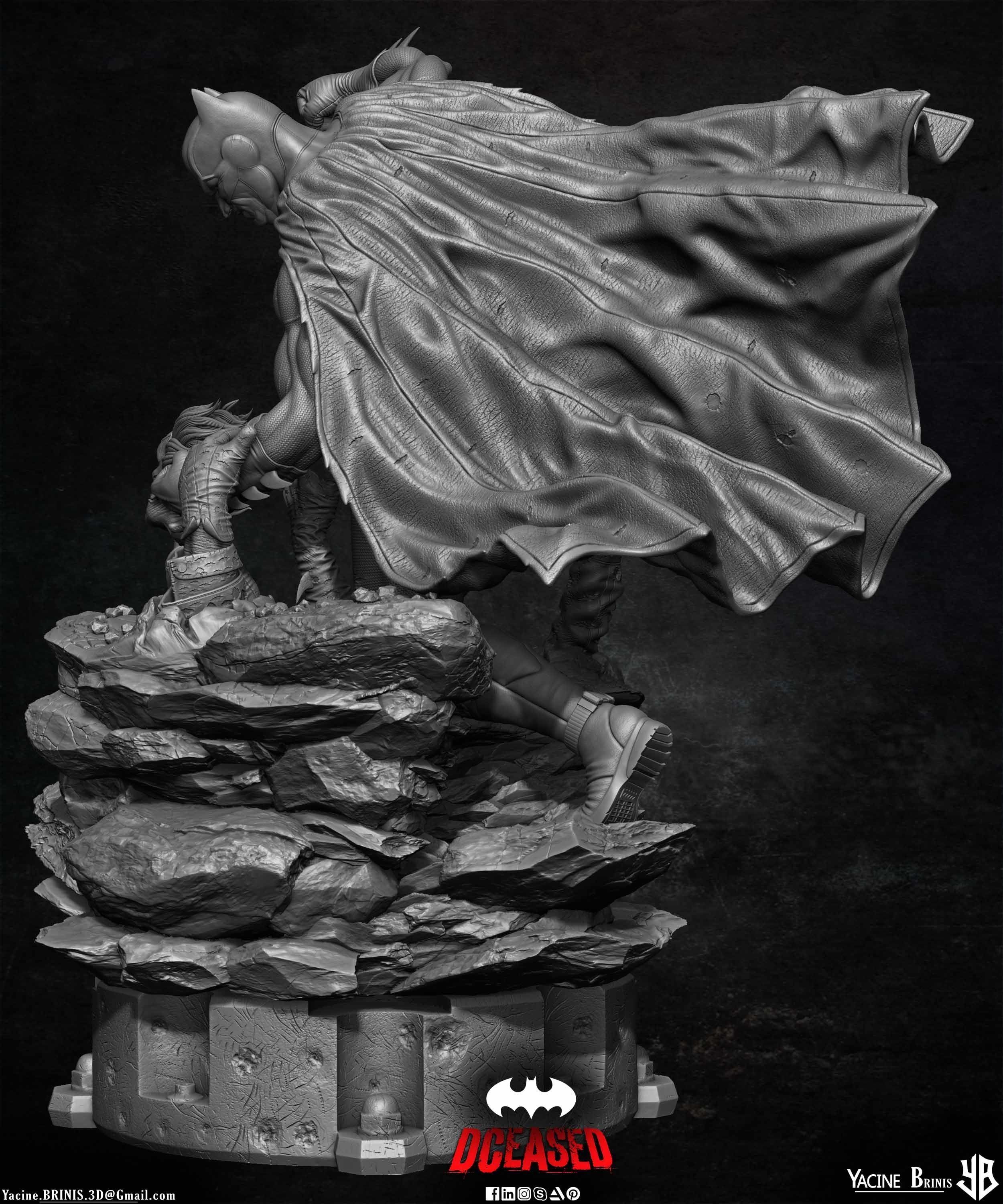 Batman Deceased 3D Model 3D print model_40