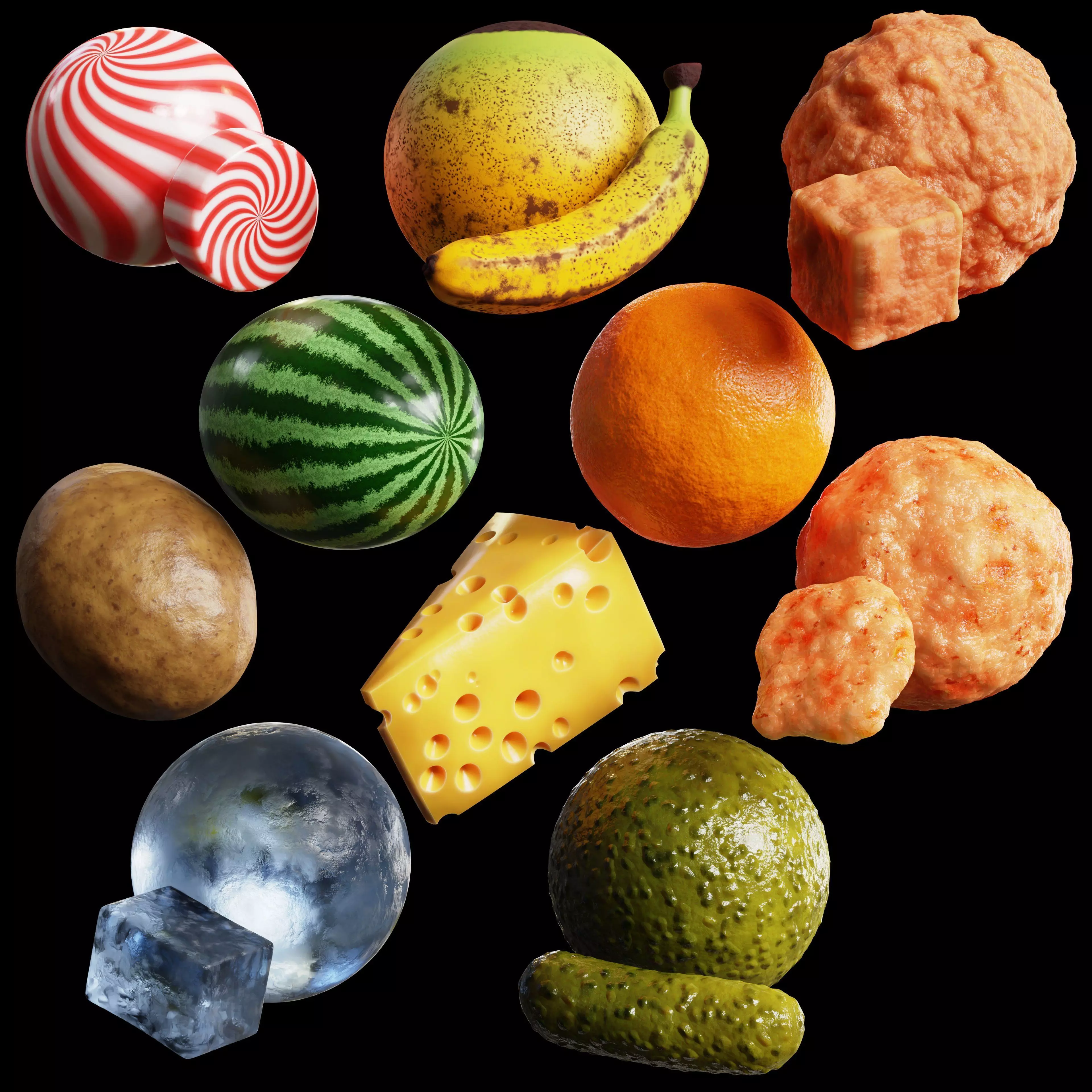 Blender Procedural Food Pack 1 Texture