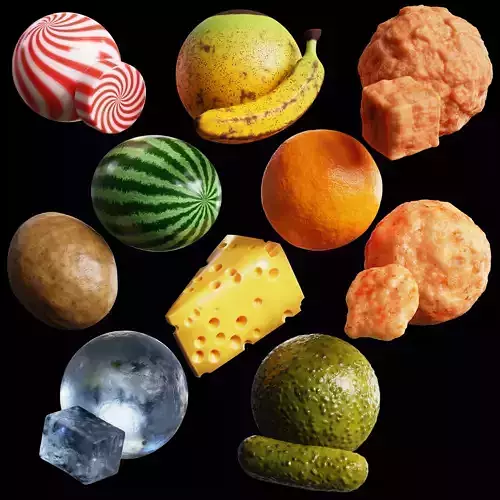 Blender Procedural Food Pack 1