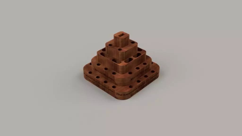 Pencil Case with Embossed Quotes 3D print model_0