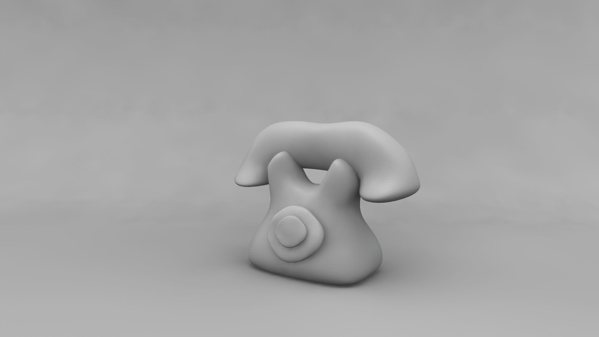 Plasticine phone 3D model_7