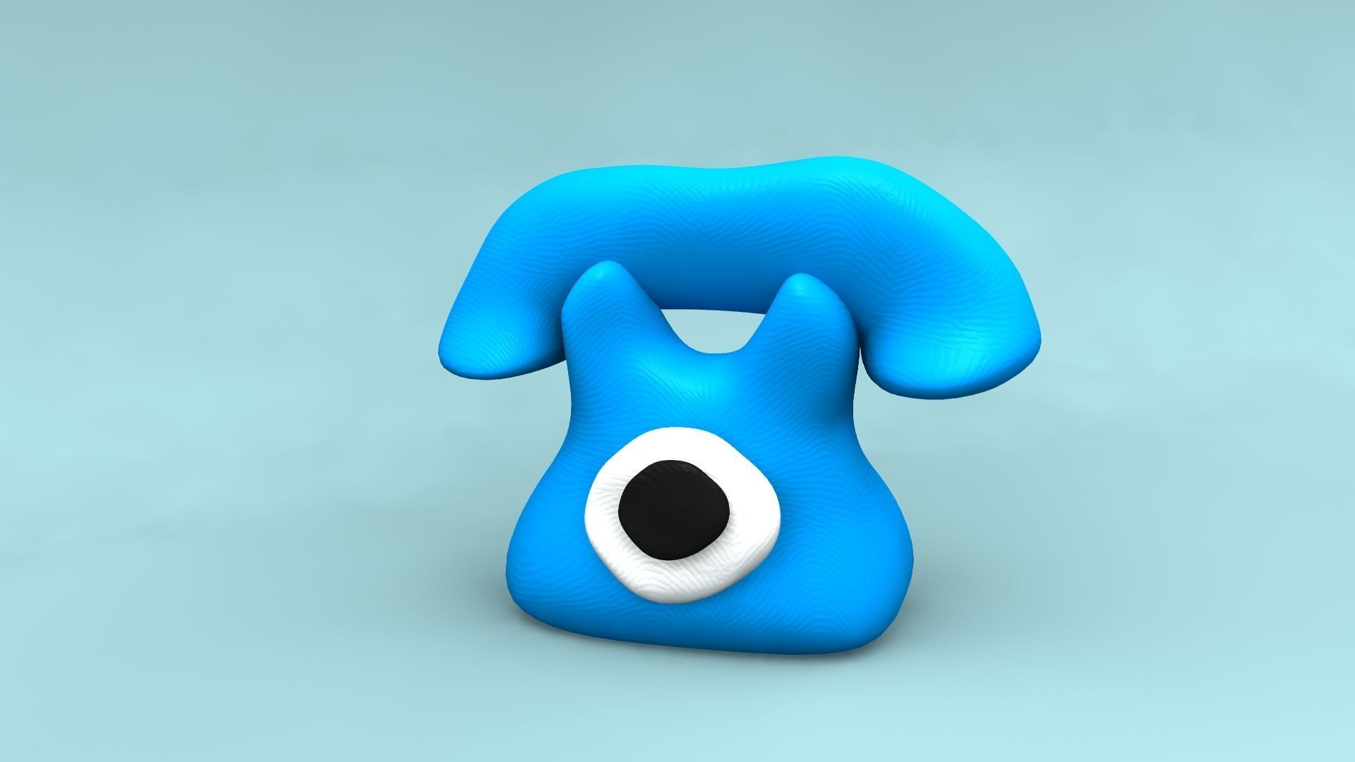 Plasticine phone 3D model_3