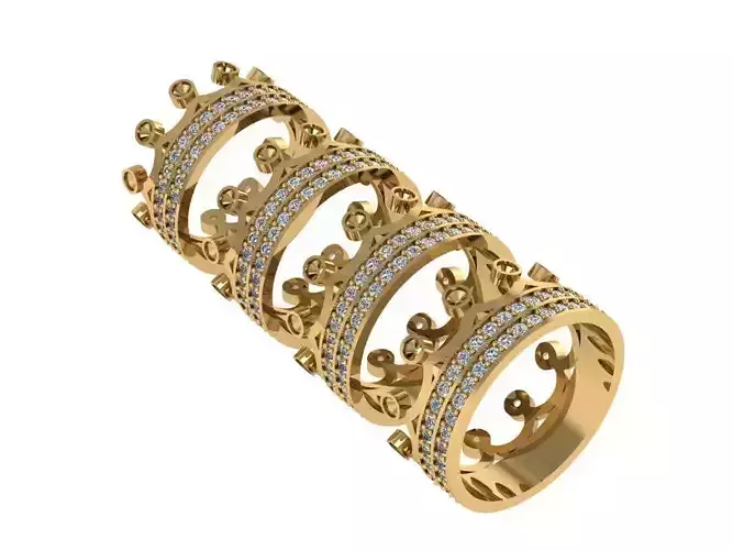 Ring413 gold ring with diamonds