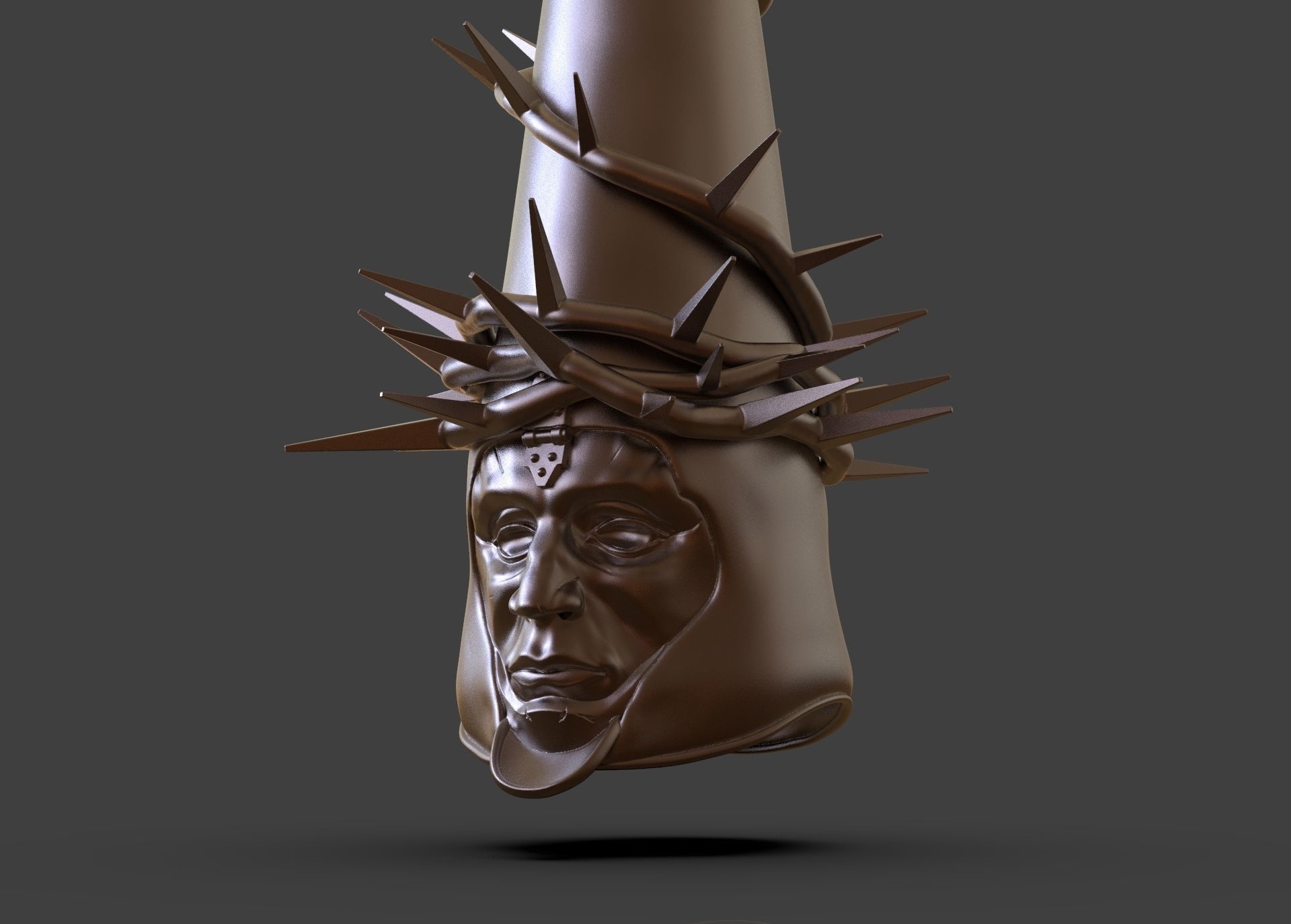The Penitent One Helmet Blasphemous 3D print model_34