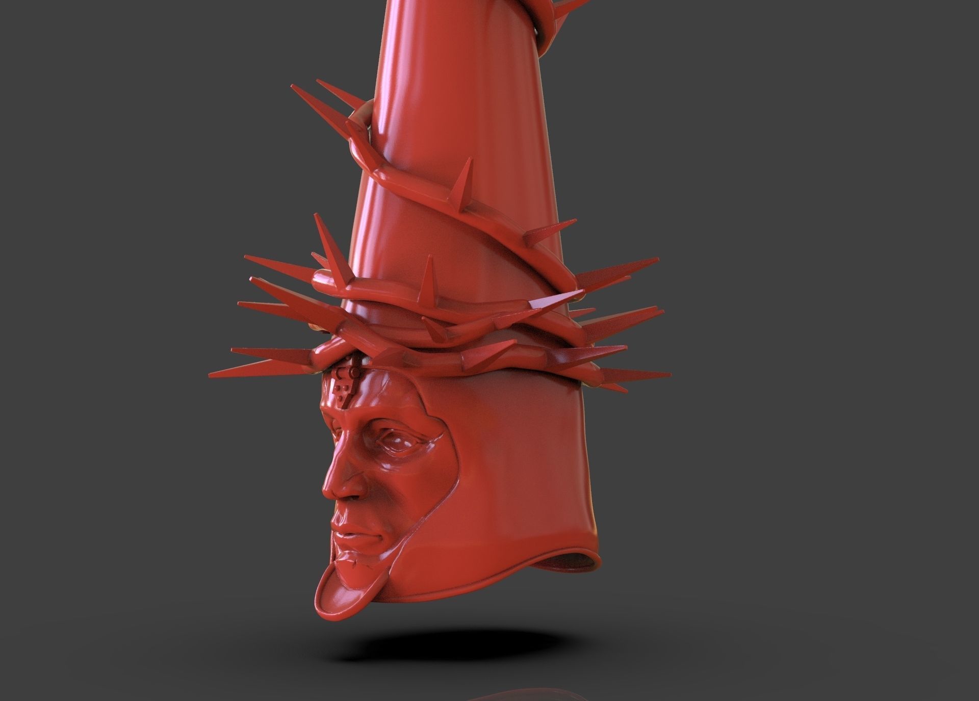 The Penitent One Helmet Blasphemous 3D print model_25