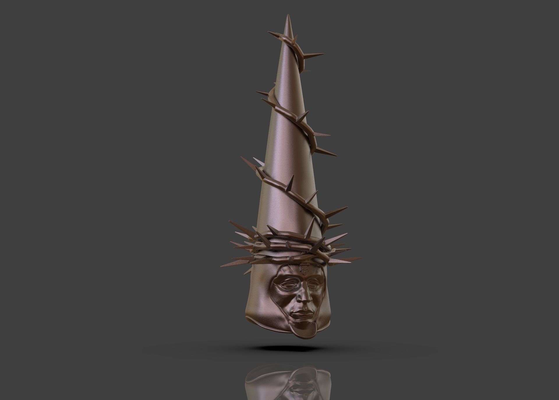 The Penitent One Helmet Blasphemous 3D print model_33