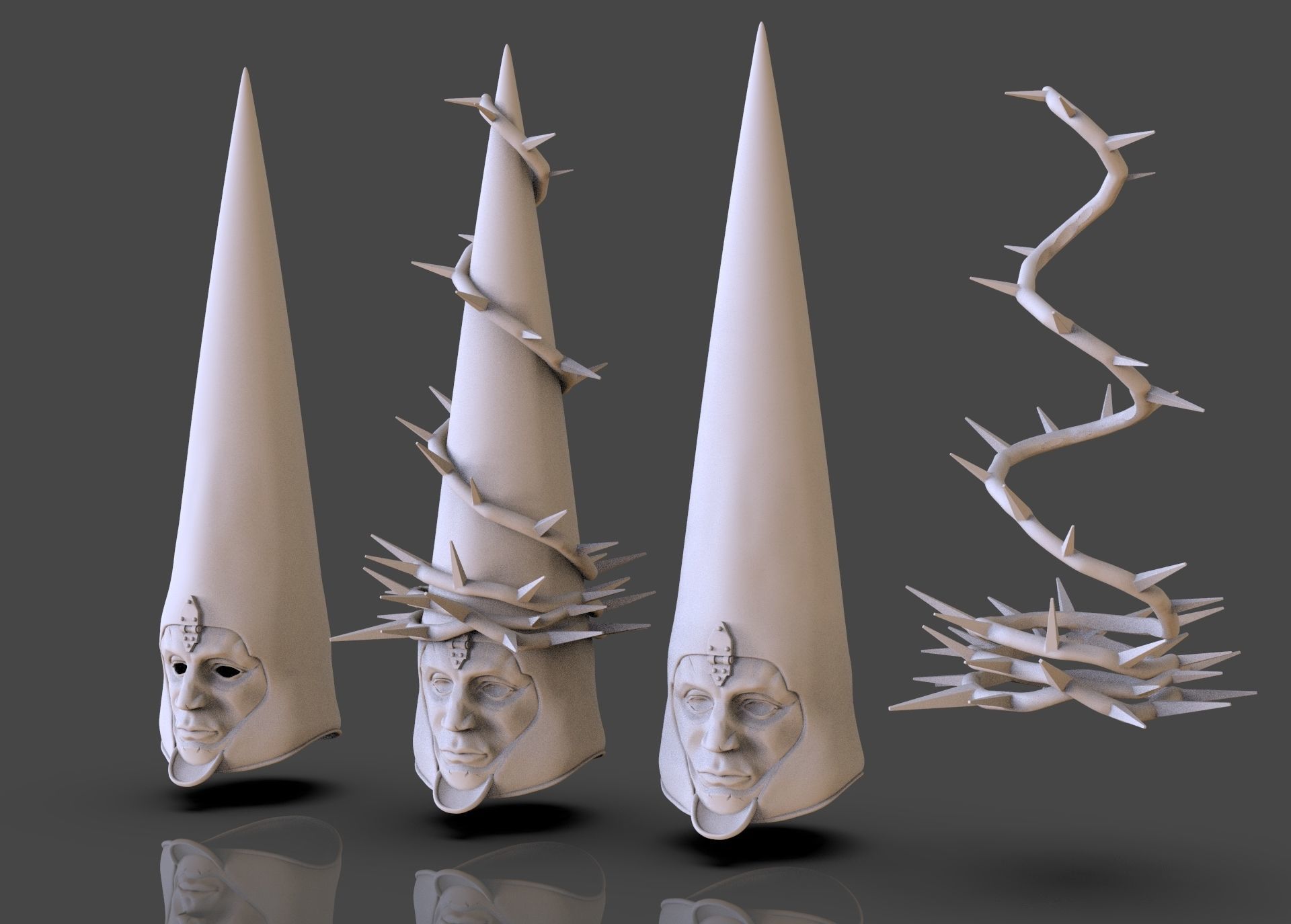 The Penitent One Helmet Blasphemous 3D print model_43