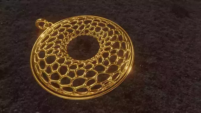 Golden Earing or Pendant 