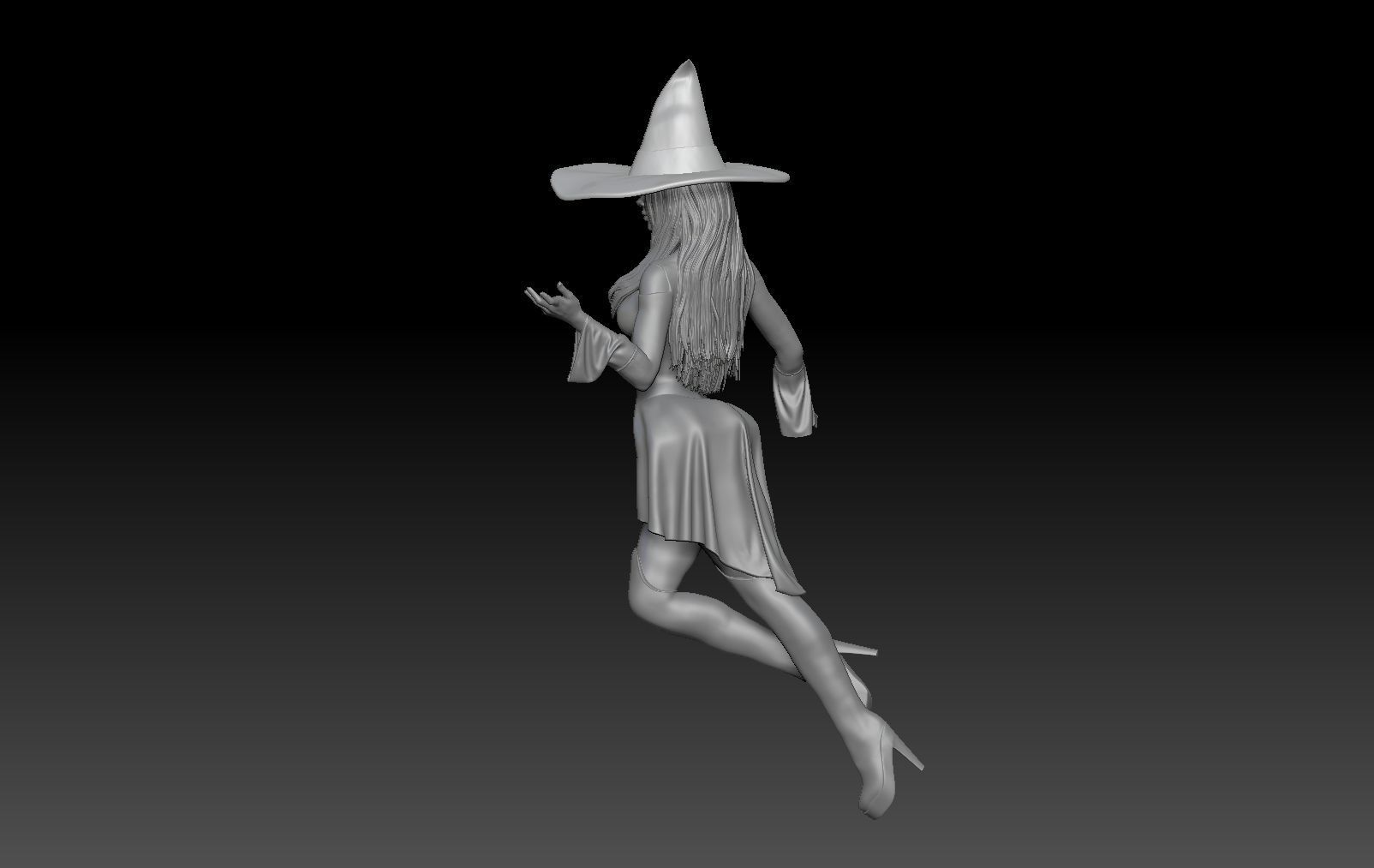 WITCH MIRROR HALLOWEEN 3D print model_2