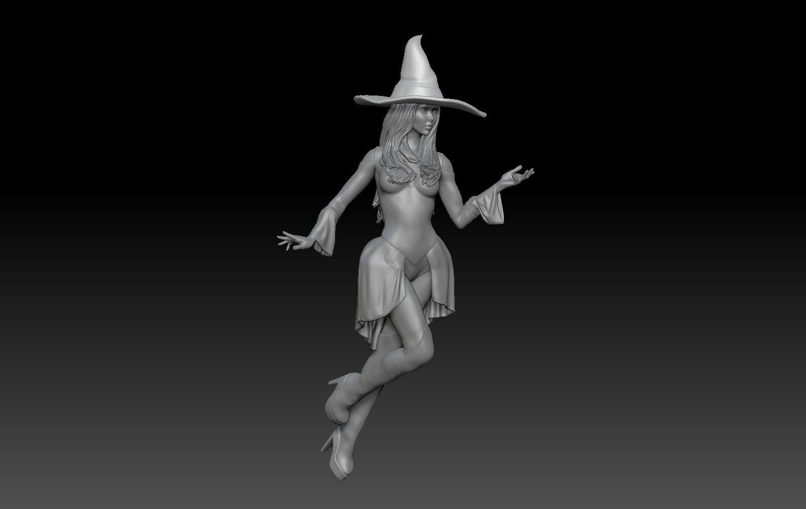WITCH MIRROR HALLOWEEN 3D print model_4