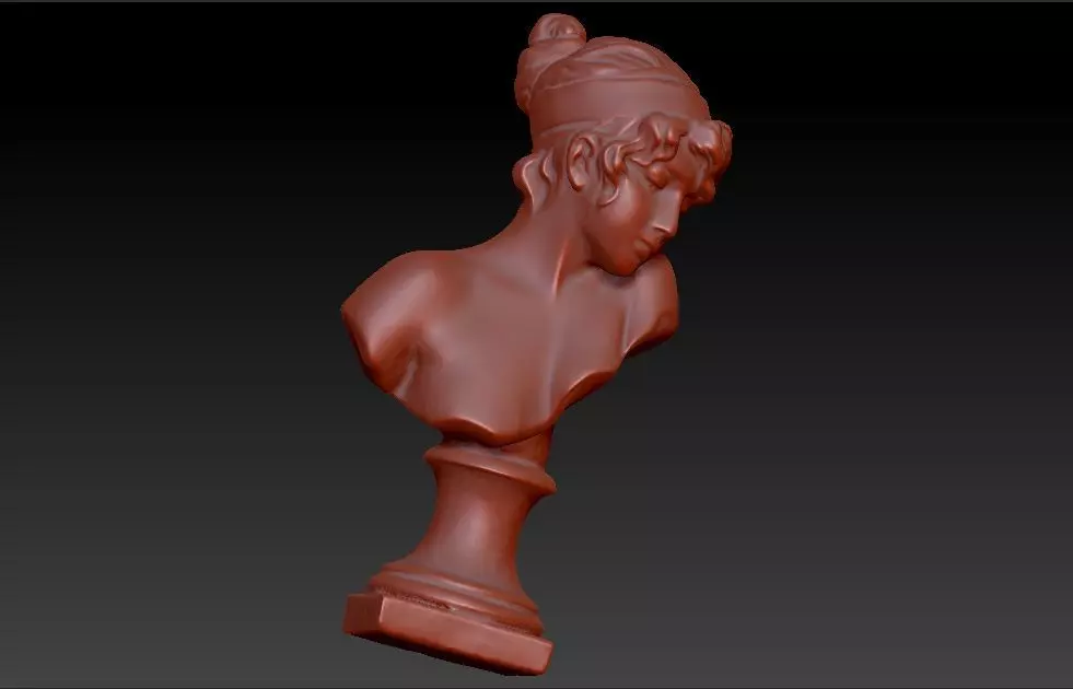 beautiful girl 3D print model_0