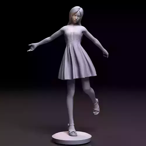 TIFA LOCKHART - FINAL FANTASY - TEEN VERSION 3D print model