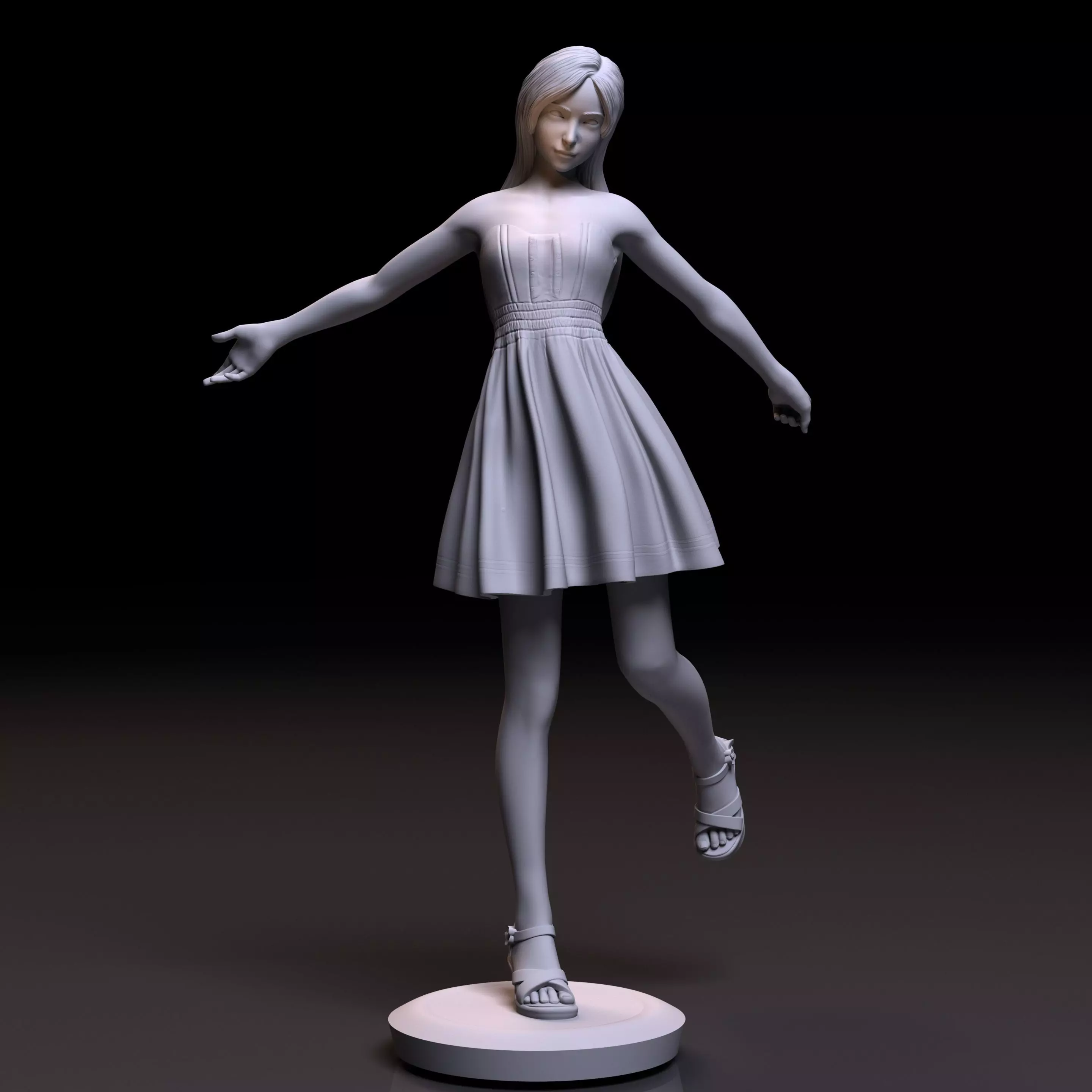 TIFA LOCKHART - FINAL FANTASY - TEEN VERSION 3D print model
