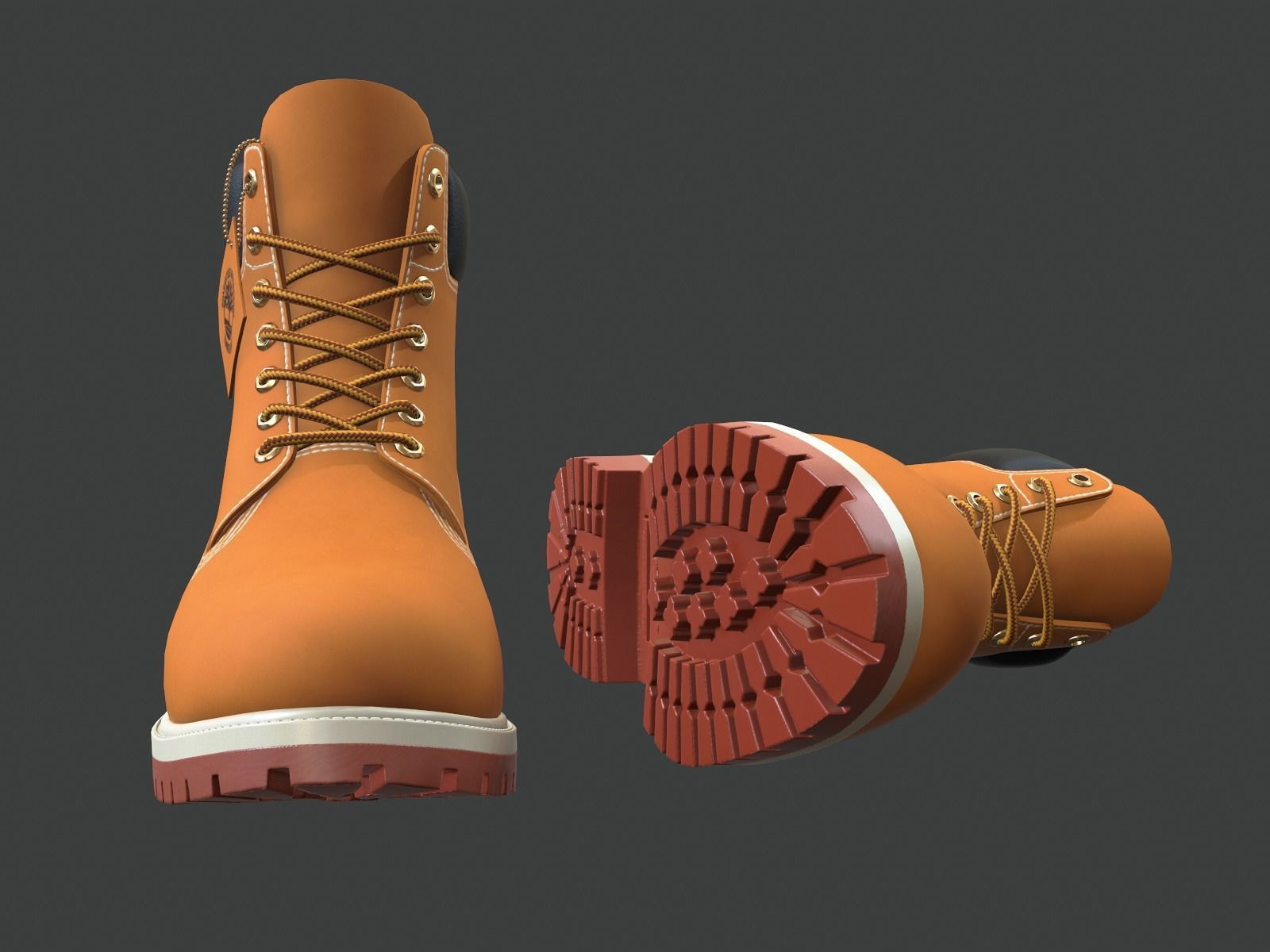 Timberland Premium 6-inches waterproof boots Low-poly 3D model_1