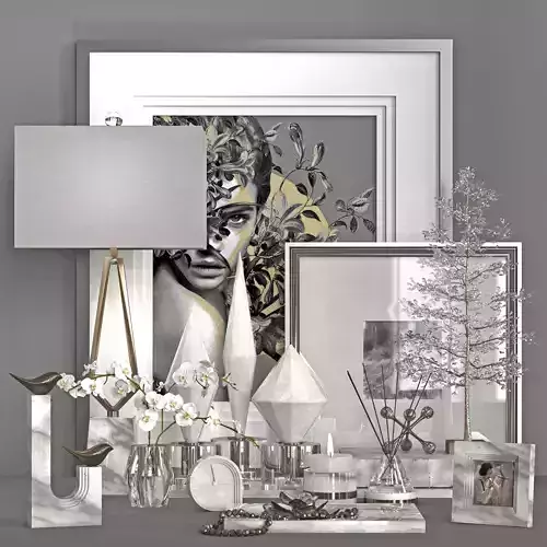 White Marble-Decorative Set-02