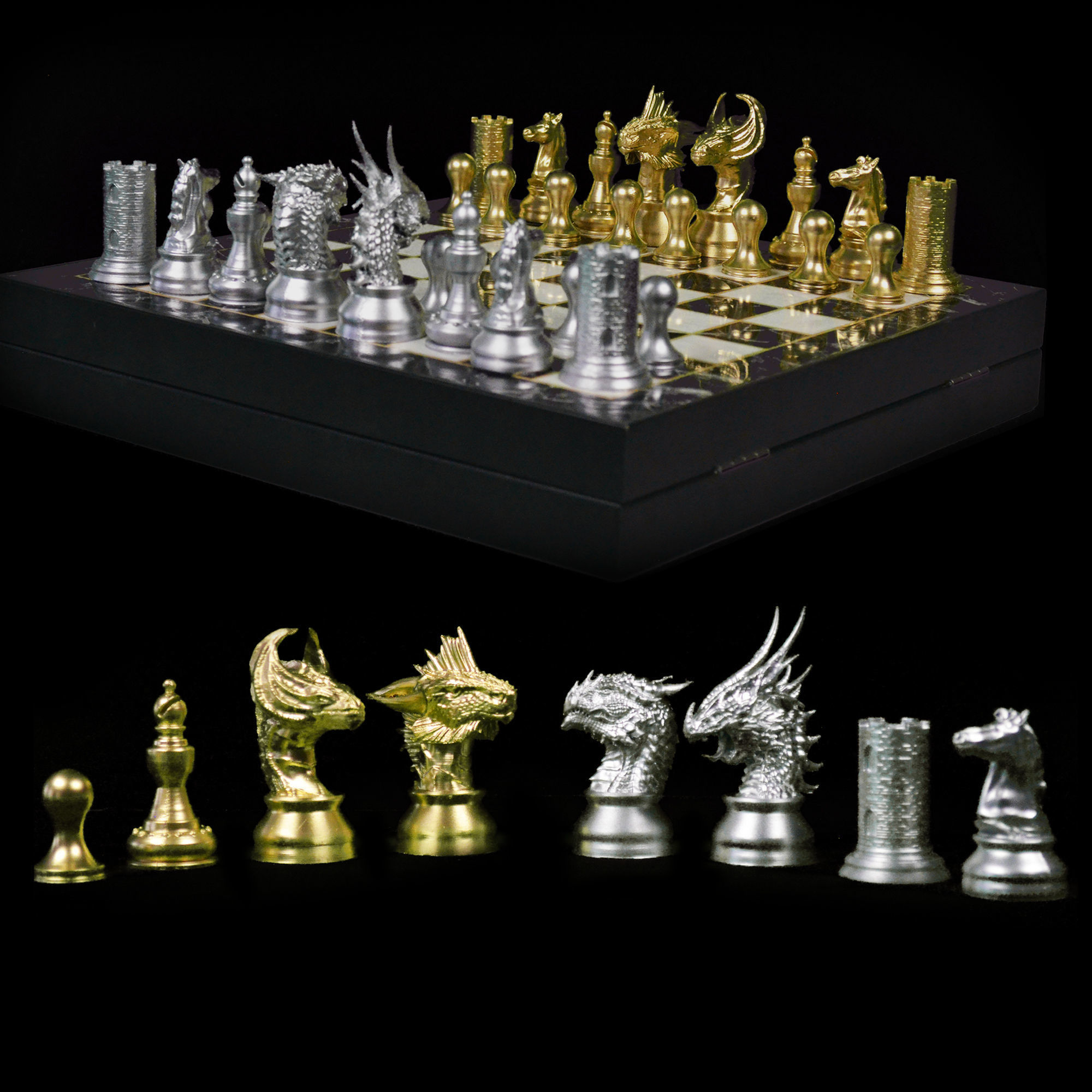 Dragon Chess Set-Dragon Chess Pieces 3D print model_3