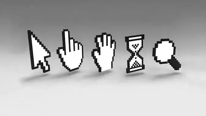 Cursor icons  3D model