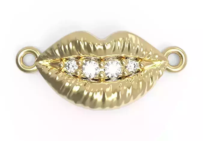 Lip Necklace 3D print model