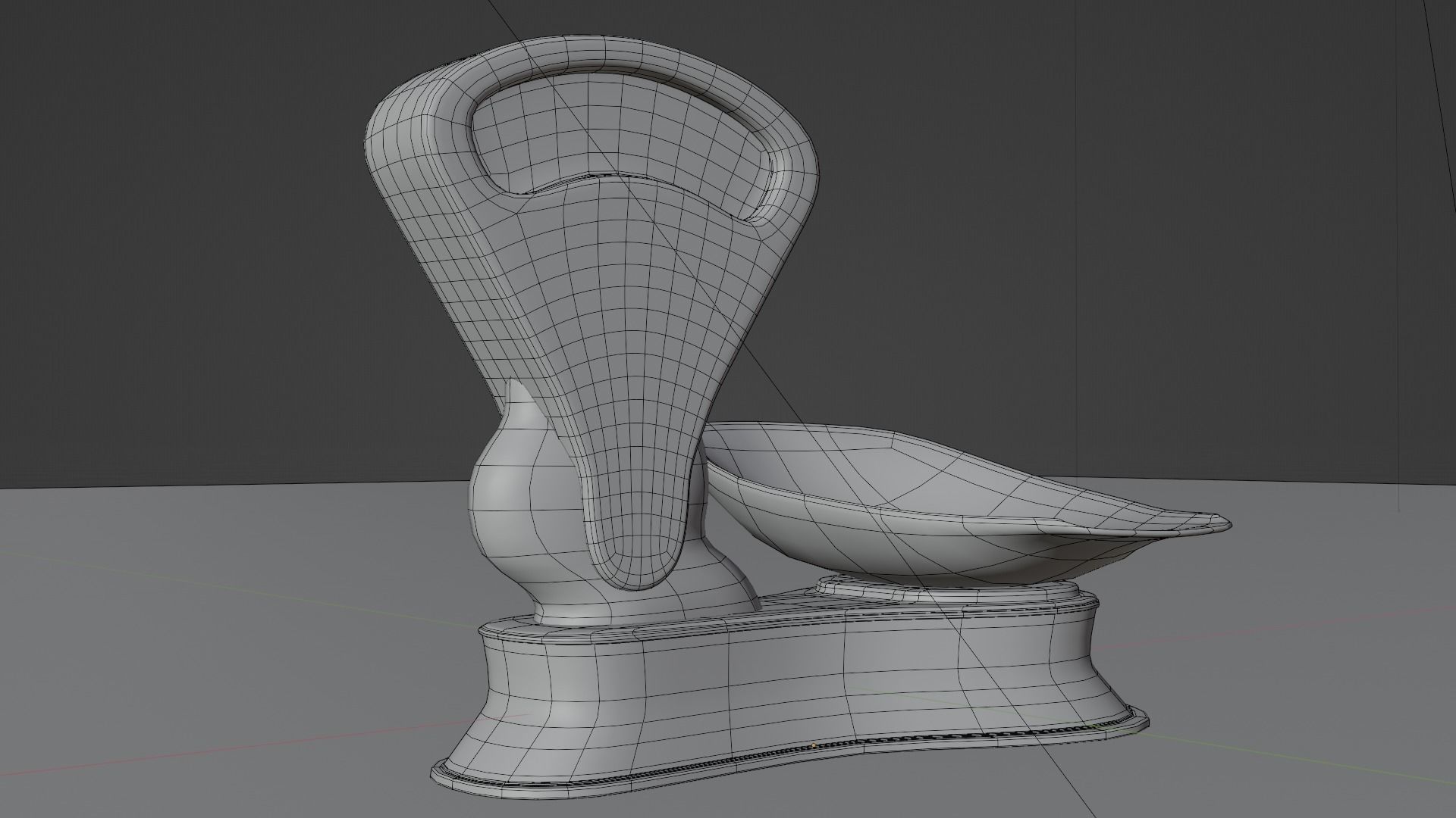 Old vintage scale Low-poly 3D model_3