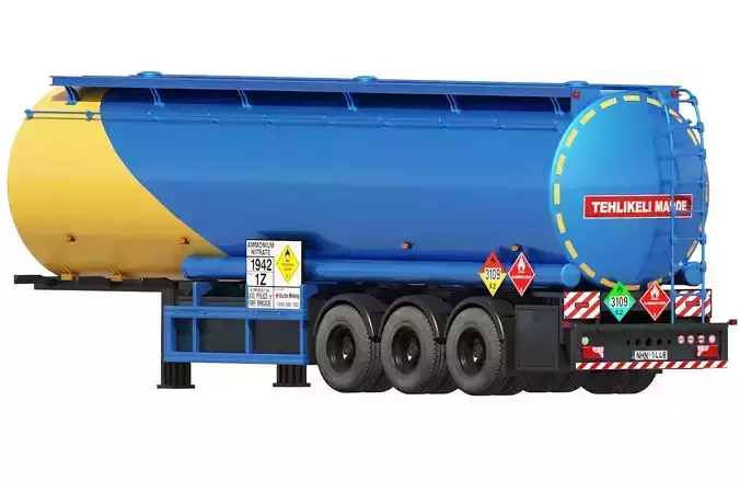 Road tanker 3D model
