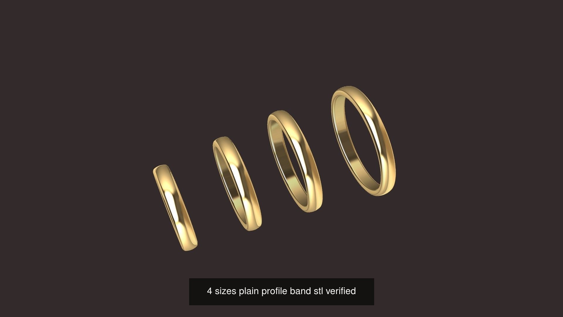 4 sizes wedding bands collection _3