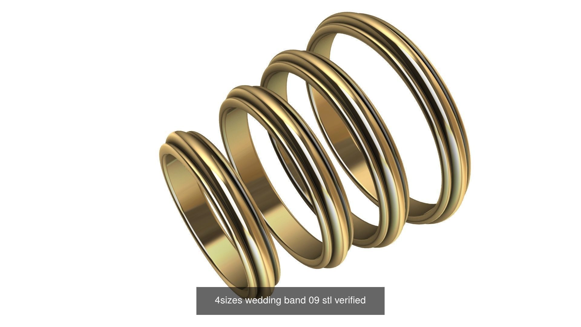 4 sizes wedding bands collection _11