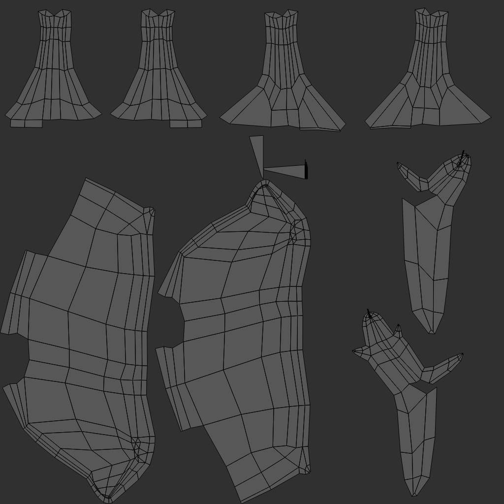 Deer low-poly game-ready polygonal Low-poly 3D model_5