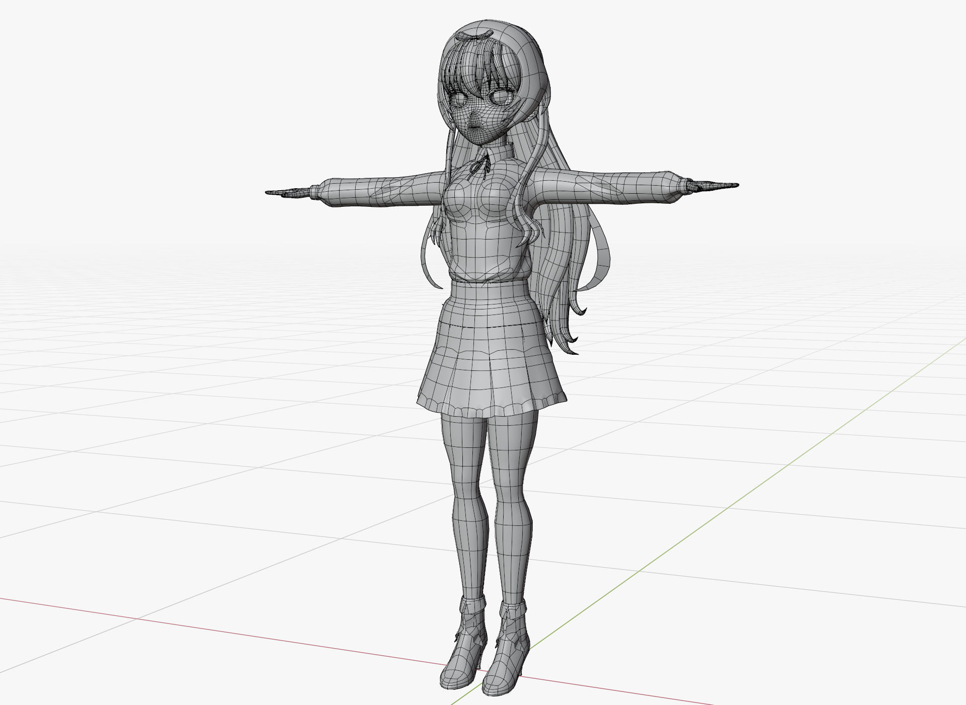 Yue - Arifureta Low-poly 3D model_7