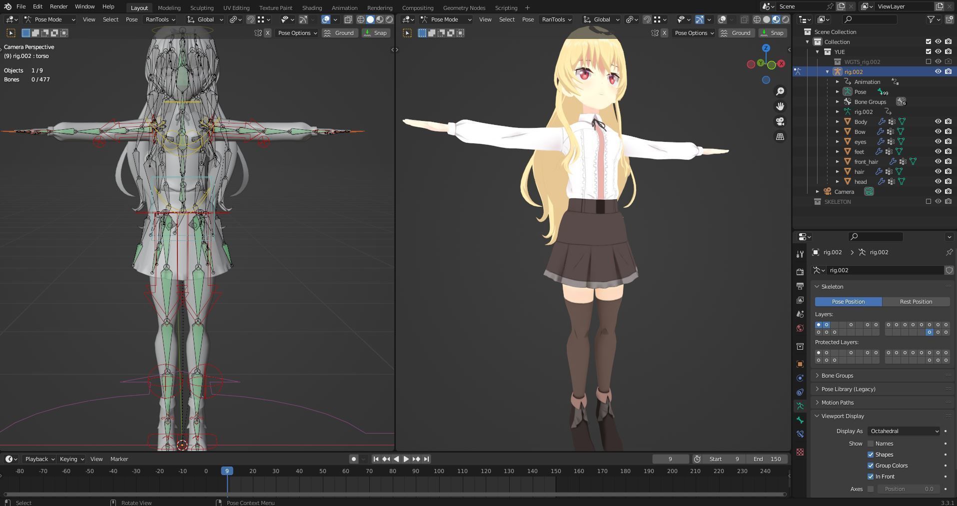 Yue - Arifureta Low-poly 3D model_16