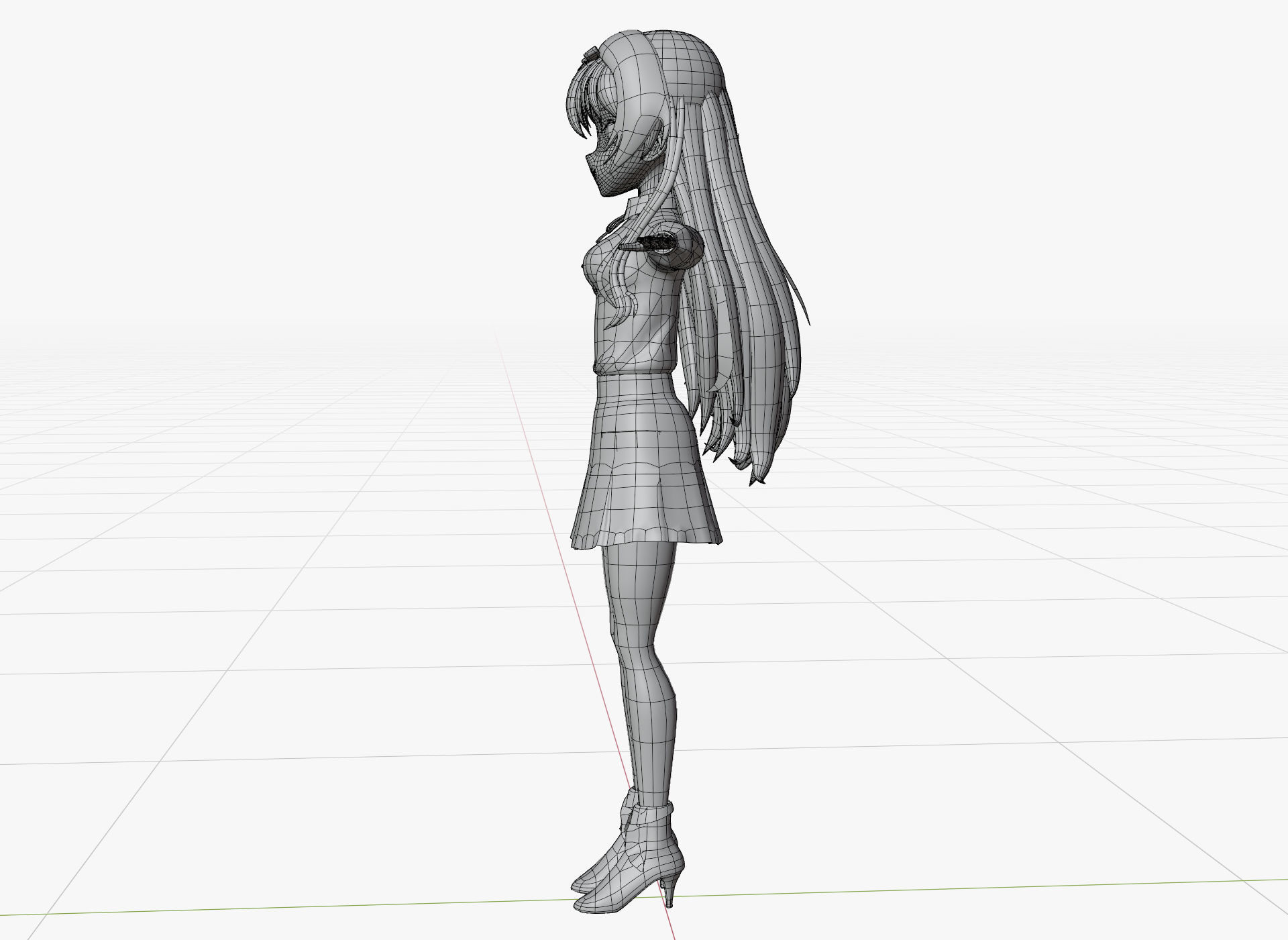 Yue - Arifureta Low-poly 3D model_10