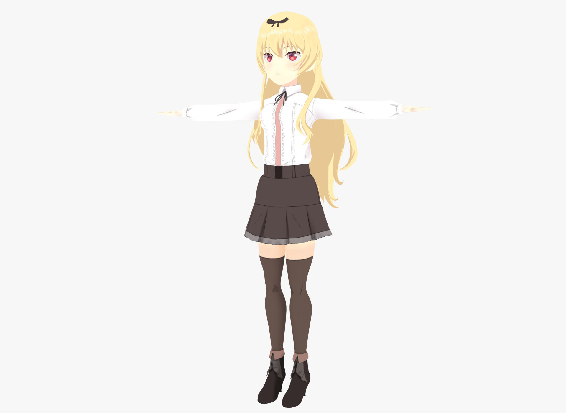 Yue - Arifureta Low-poly 3D model_6