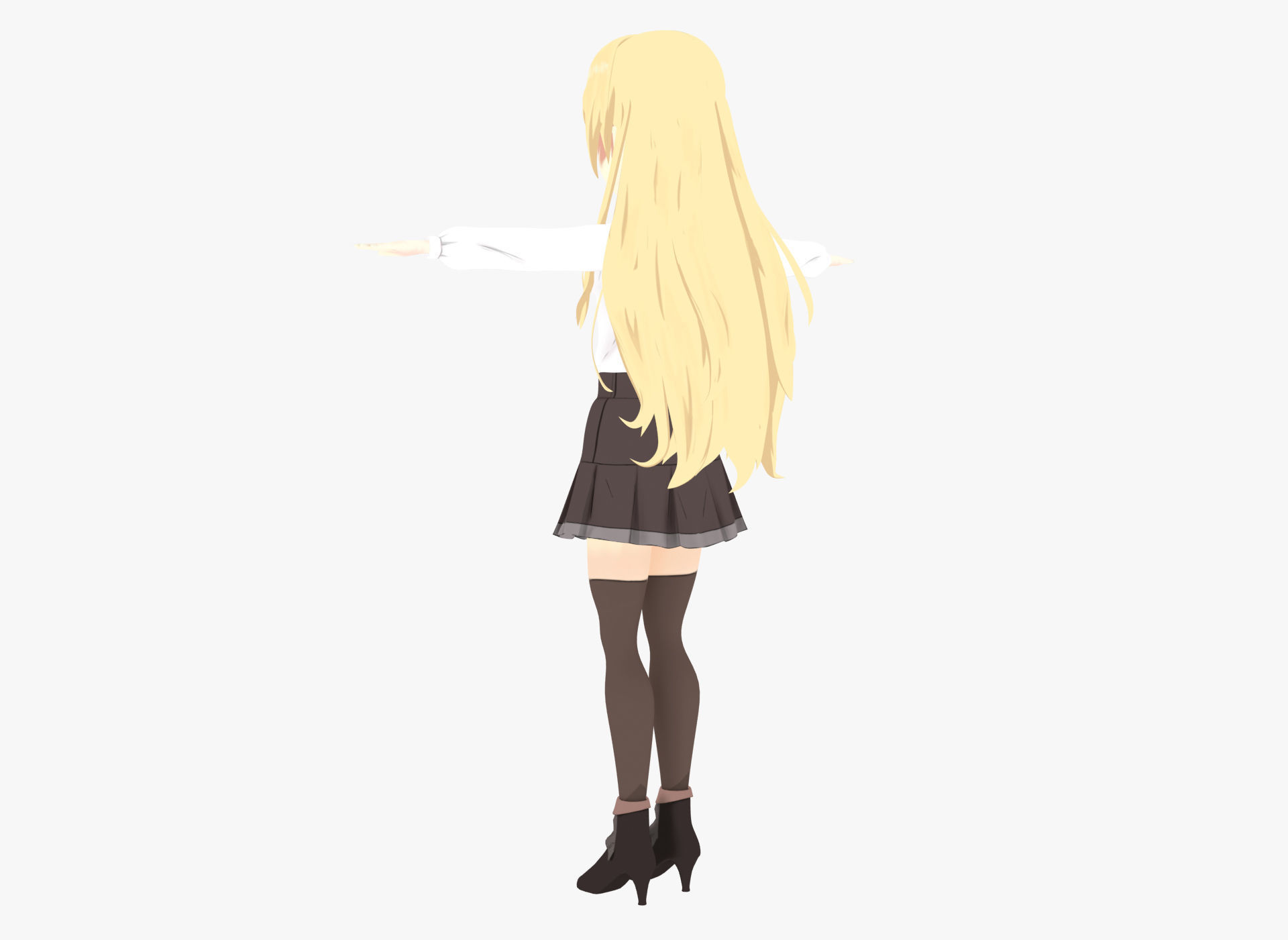 Yue - Arifureta Low-poly 3D model_12