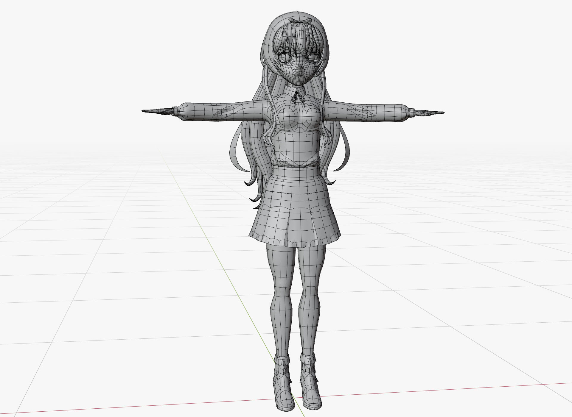 Yue - Arifureta Low-poly 3D model_4